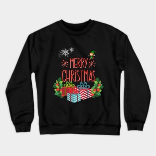 Merry Christmas Gifts Elf Crewneck Sweatshirt